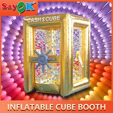 NEW Inflatable Money Machine Booth Inflatable Cash Cube Machine for Promotion