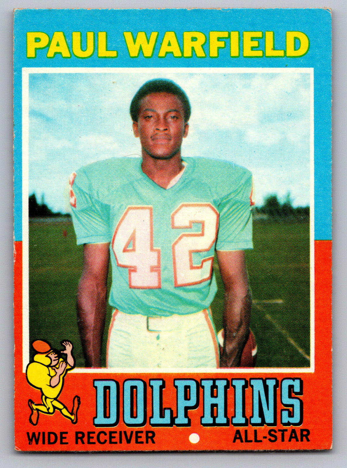 1971 TOPPS #261 PAUL WARFIELD DOLPHINS