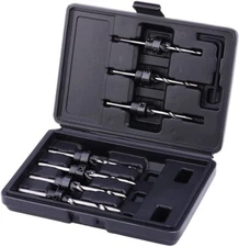 22pc Countersink Drill Bit Kit Set Woodworking Screw Hole Cutter Assortment