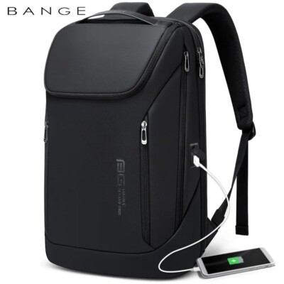 New BANGE Anti Theft Waterproof Laptop Backpack 17 Computer Bag Travel  Business UK