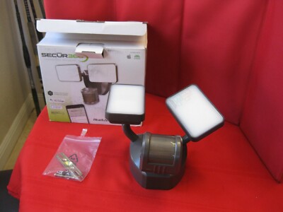 Heath Zenith WiFi Bronze Wired Voice & Motion Activated LED Security Flood Light