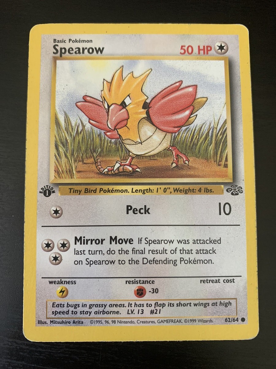 Pokemon Jungle 1st Edition Spearow 62/64 LP | eBay