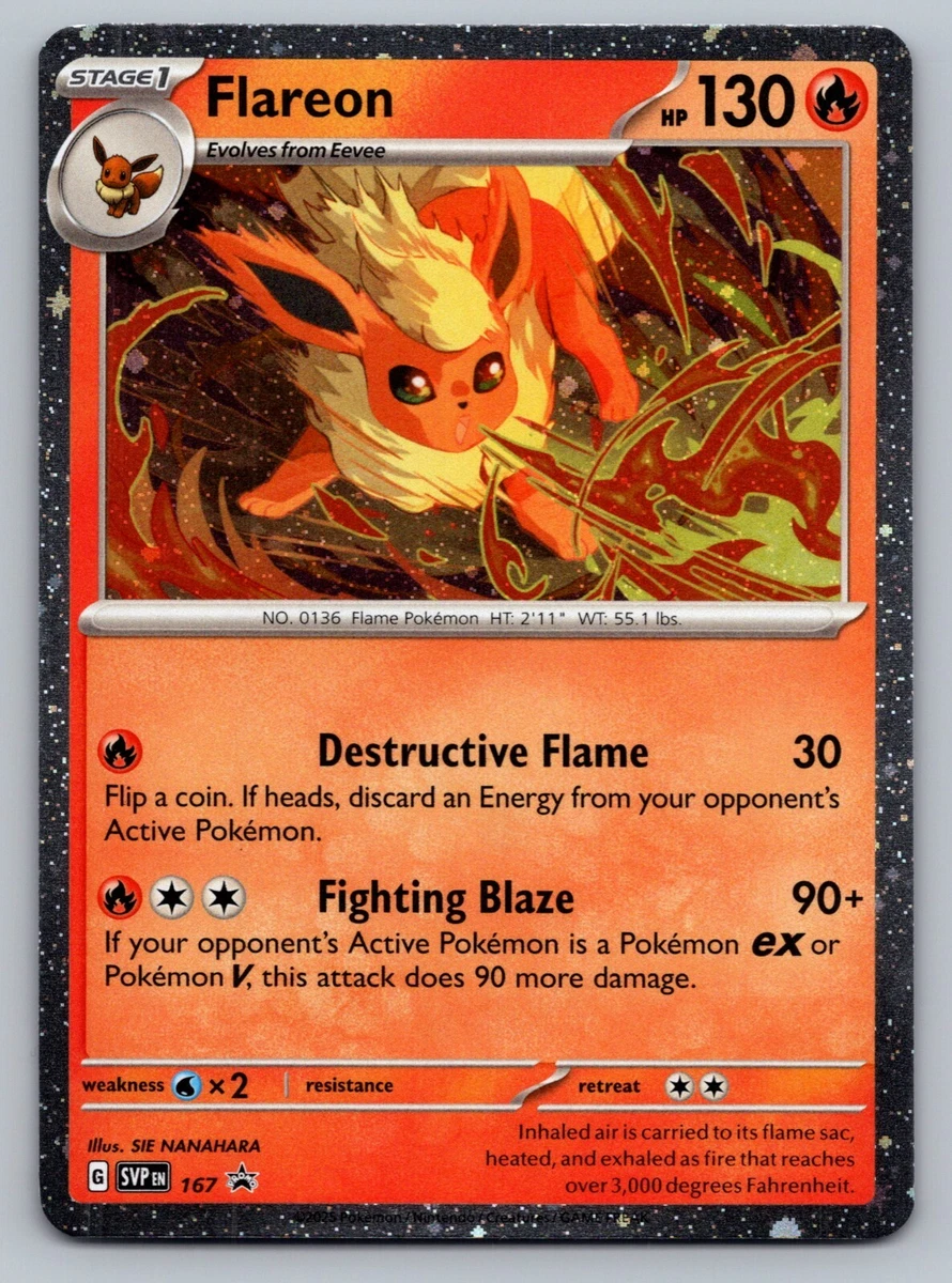 Preços baixos em Cartão Pokemon Flareon | eBay