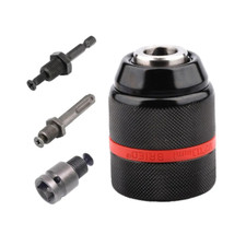 4pcs Heavy Duty Keyless Chuck 2-13mm Adaptor Conversion 1/4" Hex SDS Plus Square