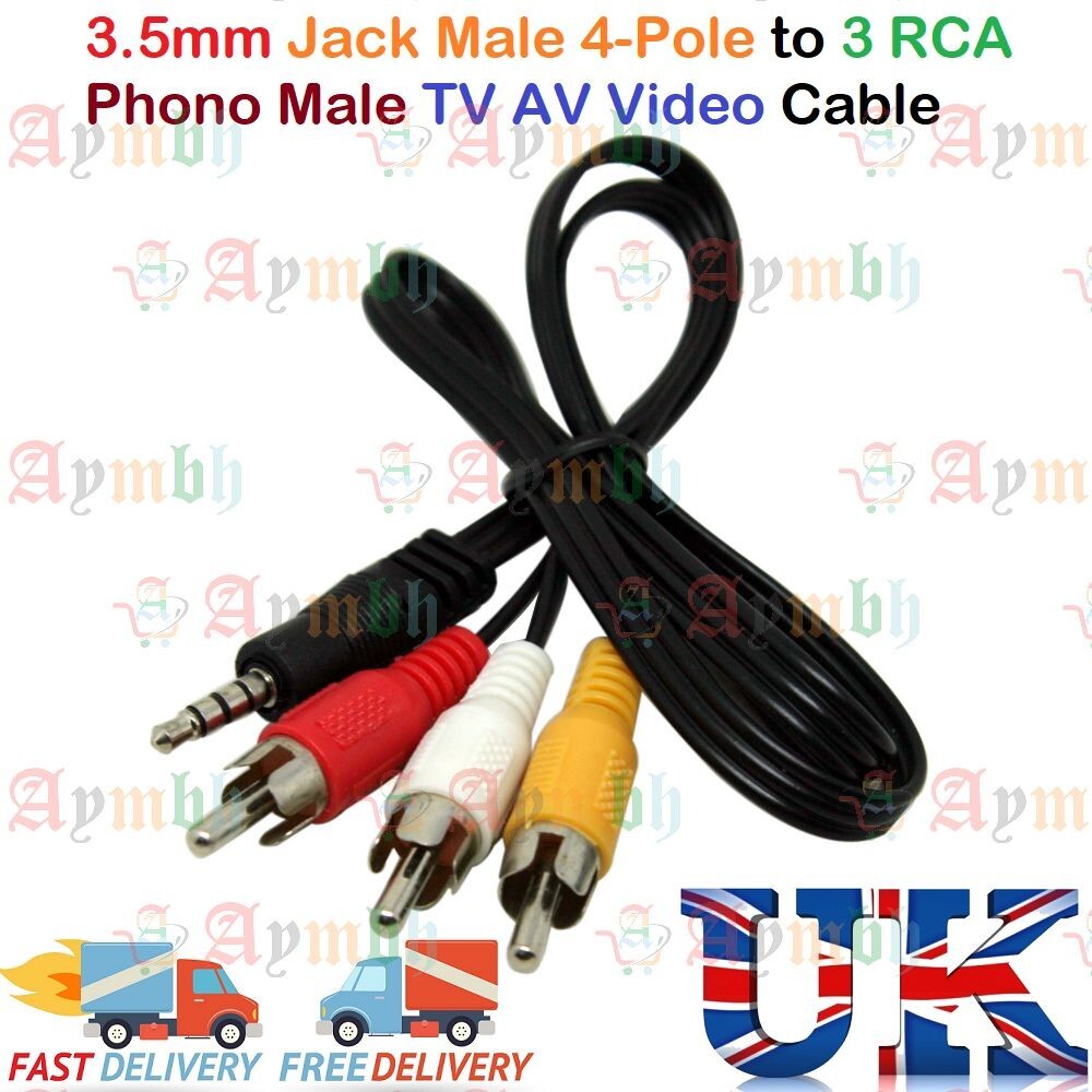 CAVO 3 RCA PRESA FEMMINA A USB ADATTATORE VIDEOCAMERA TV PC AUDIO VIDEO AV 30CM