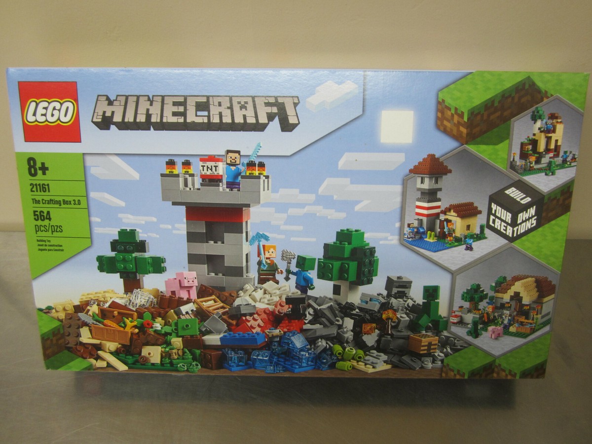LEGO 21161 Minecraft The Crafting Box 3.0 Kit w/ Characters NEW