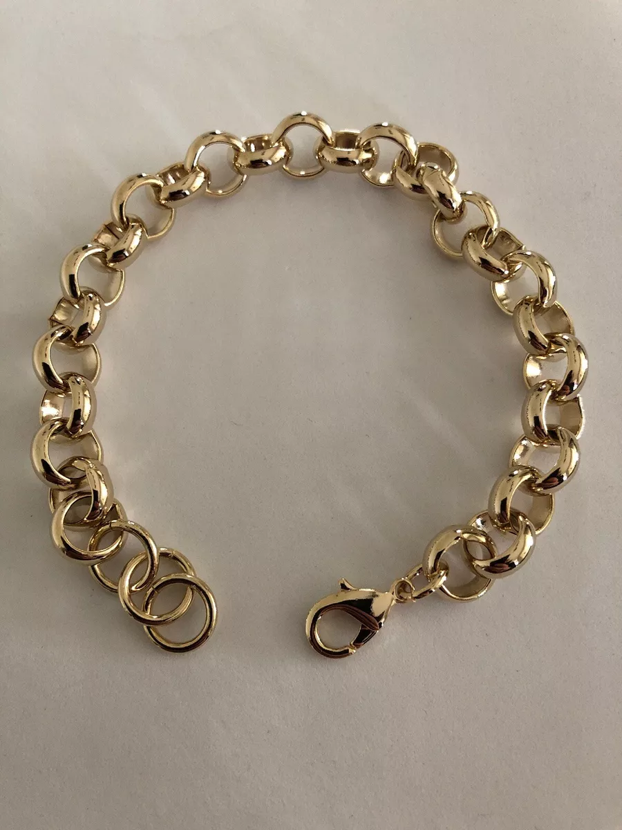 18ct Gold Bonded 20mm XXL Belcher Bracelet