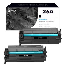 2 Pack Black CF226A Toner Cartridges for HP 26A LaserJet Pro M402n MFP M426dw