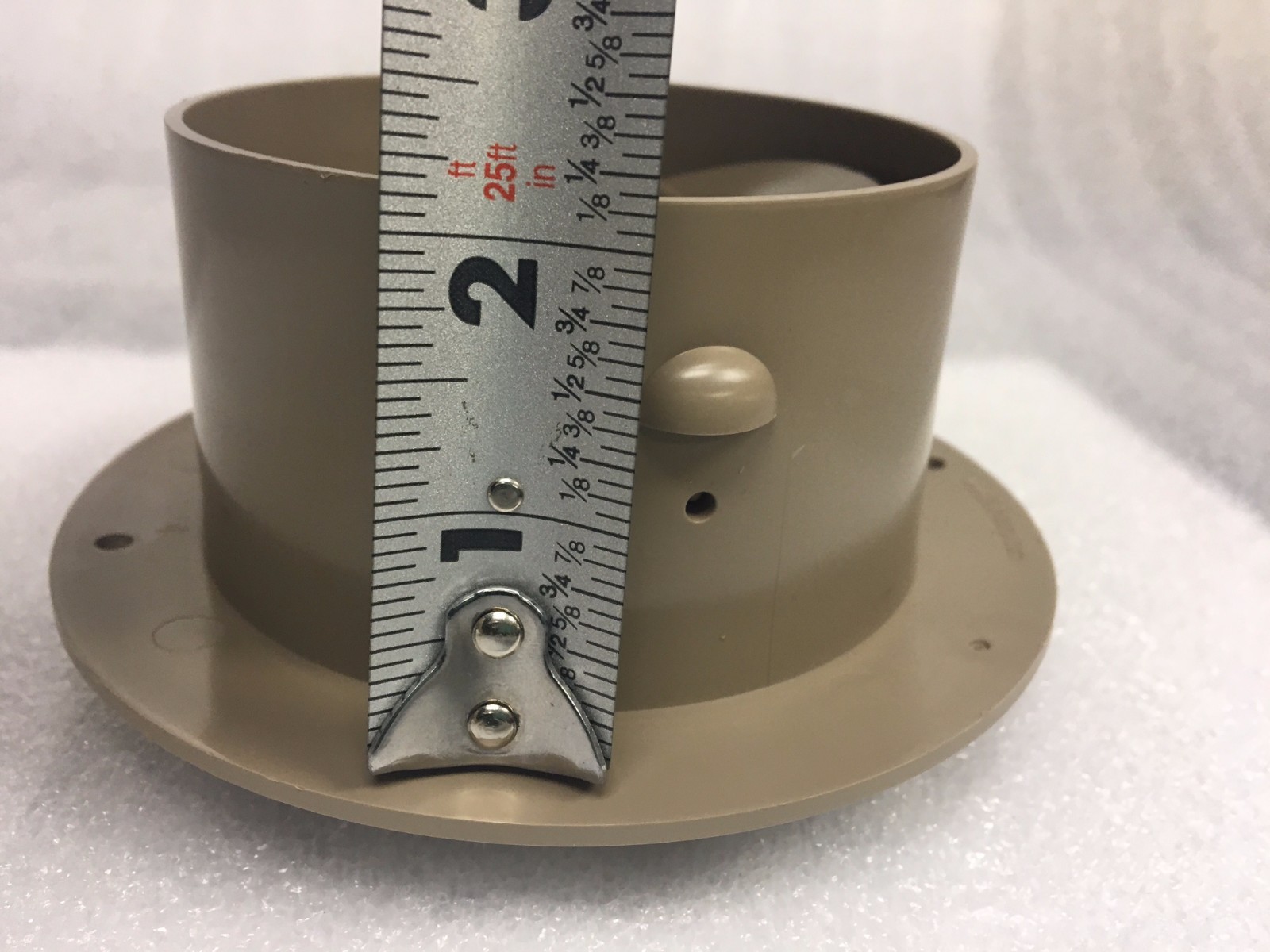 как выглядит 5 1/2" Face 4" Back BEIGE Round Rotaire Grille Damper Heat AC Register Vent RV фото