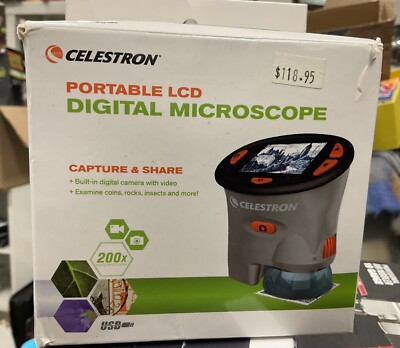 Celestron NEW LCD Portable Handheld Digital Camera Microscope Mini Scope 200x