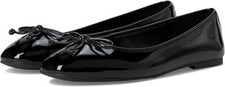 COLE HAAN YARA SOFT BALLET Women's Flats Shoes Black Leather Bow NEW W31987