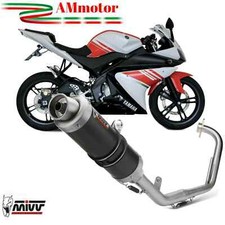Scarico Completo Yamaha Yzf R125 2008 Terminale Marmitta Mivv Gp Carbonio Moto