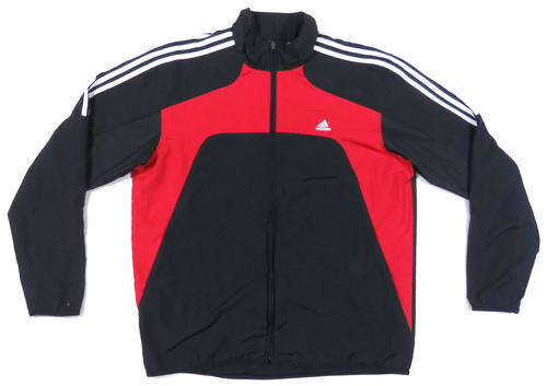 Adidas 3 Stripes Red Black Spell Out 