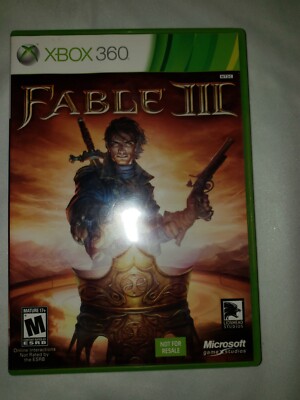 Jeu Fable 3 Sur Xbox 360 – Microsoft – Version Française, Complet (CIB), Bon état