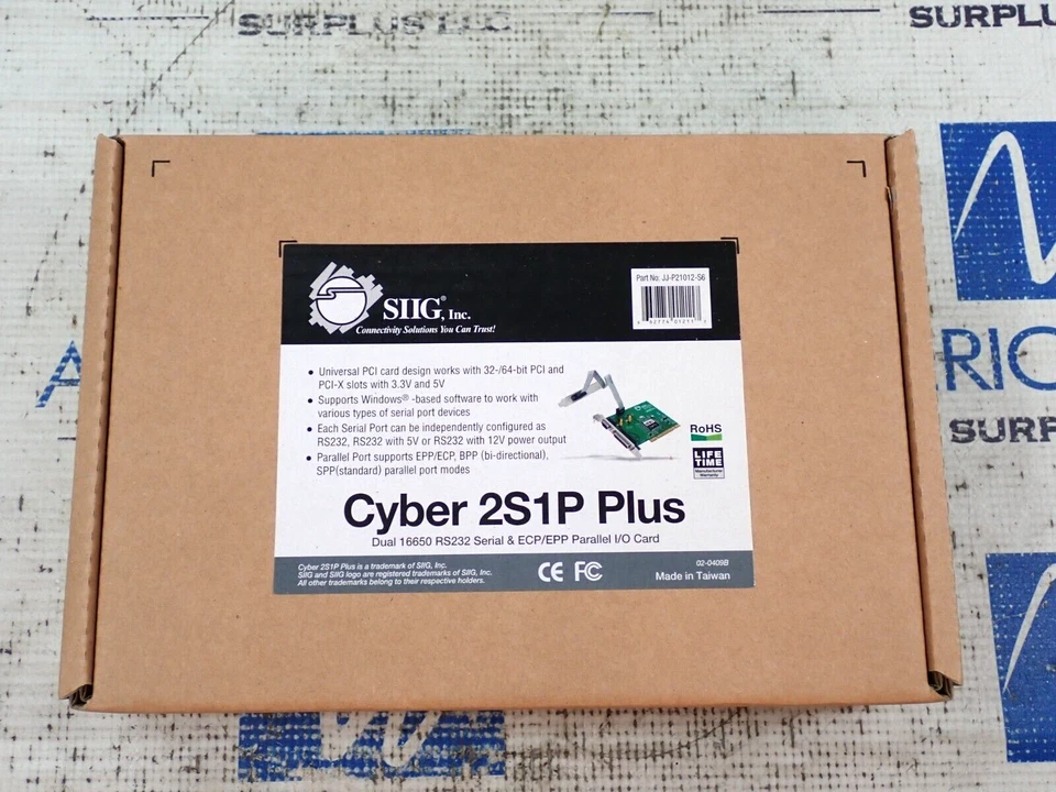 New SIIG JJ-P21012-S6 Cyber 2S1P Plus Serial & ECP/EPP Parallel I/O Card - Image 2 of 4