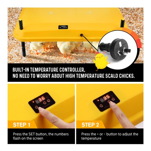 Chick Brooder Heating Plate Warmer Chicken Coop Brooding Heater Poultry Duckling - Picture 22 of 61