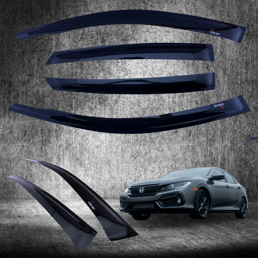 2016 2019 Honda Civic Out Channel Auto Visor Side Window Rain