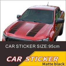 2x Accessory Black Stripe For Car Truck Sticker Decal Diy Racing Cosmetic Hood
