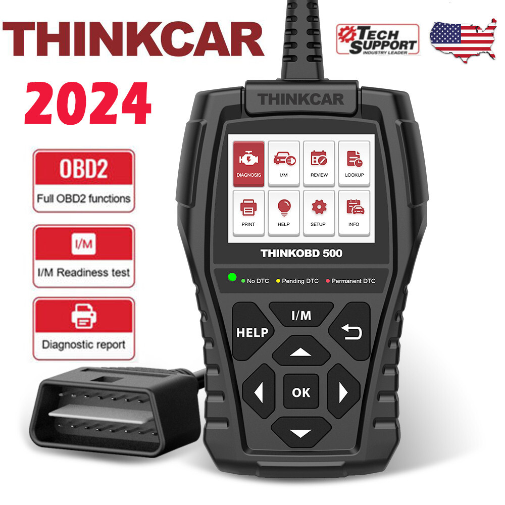THINKOBD500 OBD2 OBDII Fault Code Reader Engine Diagnostic Scanner Reset Tool US-image