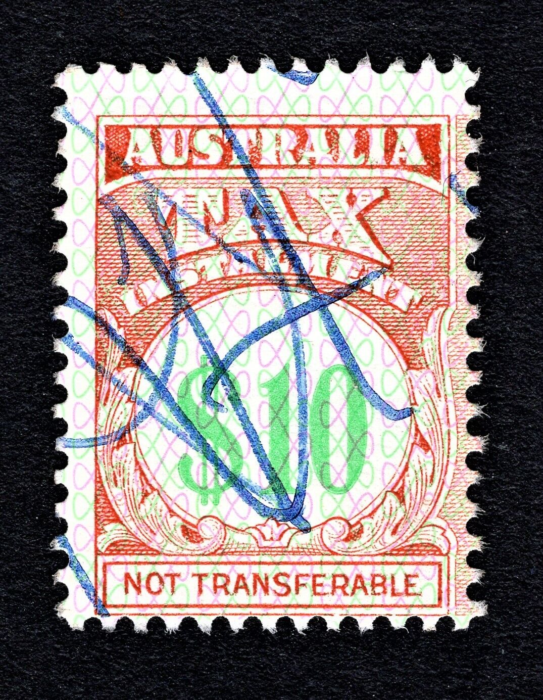AUSTRALIA REVENUE FISCAL TAX INSTALMENT Gifts $10 2021new shipping free STAMP GREEN FROM RED