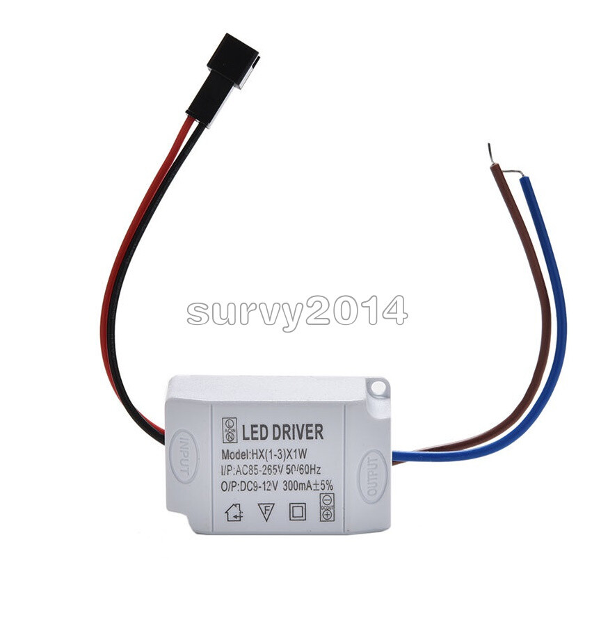 3X1W AC 85V-265V to DC 12V LED Electronic Transformer Smart Power