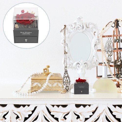 Preserved Flower Gift Box Eternal Rose Roses Valentine's Day Romantic Ambiance - Picture 12 of 12