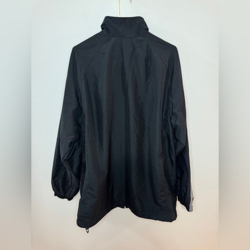 Pre-Owned XL Nike Vintage Black and Grey Zip Up Windbreaker Jacket - Picture 12 of 12