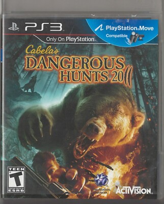 Cabela's Dangerous Hunts 2011 PS3 Game Sony PlayStation 3, 2010 Manual Included
