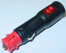  Zigarettenanzünderstecker, Normstecker-Kombi, 12V/8A beleuchteter Schalter D44D