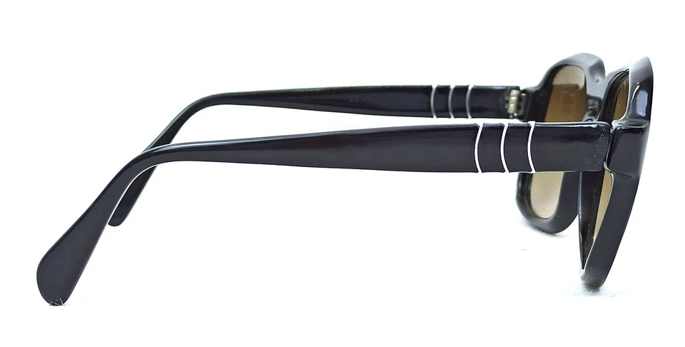 Винтажные солнцезащитные очки Persol Ratti 58110 Patent Italy Meflecto квадратные черные 52 мм - Изображение 4 из 4