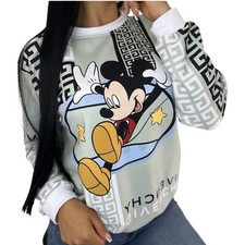 Unisex Youth Long Sleeve Sweater with Beautiful Mickey Mouse Print Size M