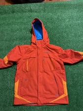 COLUMBIA "Bugaboo" Ski Jacket Snowboard Hike Orange Blue Interchange Mens Size L