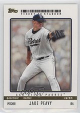 2009 Topps Ticket To Stardom Gold 43/50 Jake Peavy #164 0c22