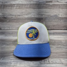 Palm Tree Beach Logo Hat Cap Youth Kids Adjustable Snapback Trucker