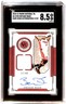 2020-21 National Treasures Game Gear 17/49 Dwyane Wade Auto SGC 8.5 R6220J