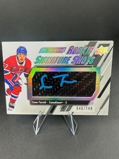 2023-24 UD Engrained - Rookie Signature Shots #RSS-SF Silver Stick Sean Farrell