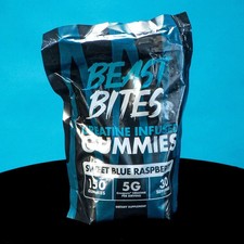 Creatine Infused Gummies by Beast Bites   Blu...
