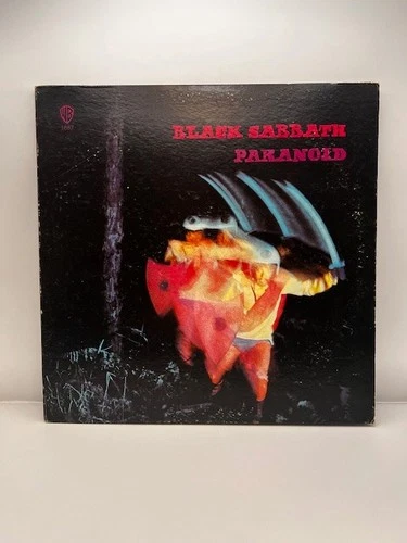 Black Sabbath Paranoid Original 1970 WS-1887 1st Press GREEN ARTISAN Vinyl G/VG
