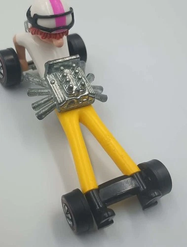 Vintage Mattel 1971 Hot Wheels Farbs Hot Rodney Redline Car With Goggles NRMINT