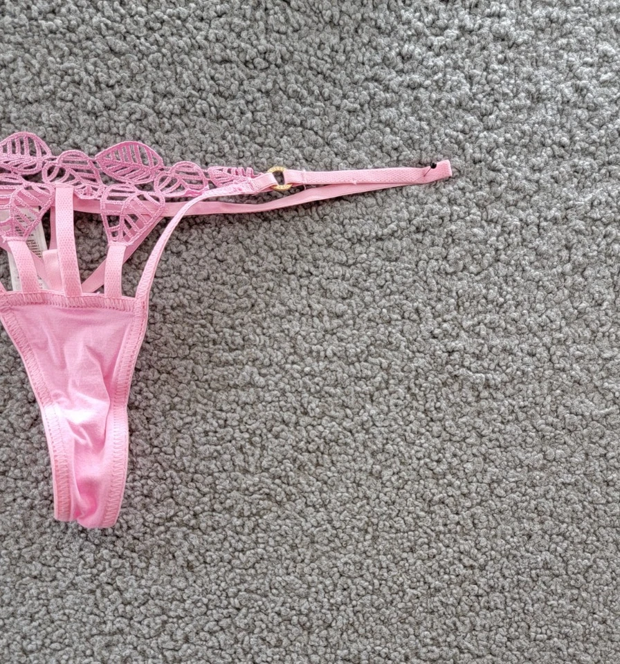 Bluebella Sapphira Thong Women's 8-M Begon Pink Elasticized Strappy Waistband - Image 4 of 4