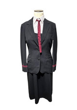 Vintage Piedmont Airlines NC Flight Attendant Dress Blazer Uniform Womens 10/12
