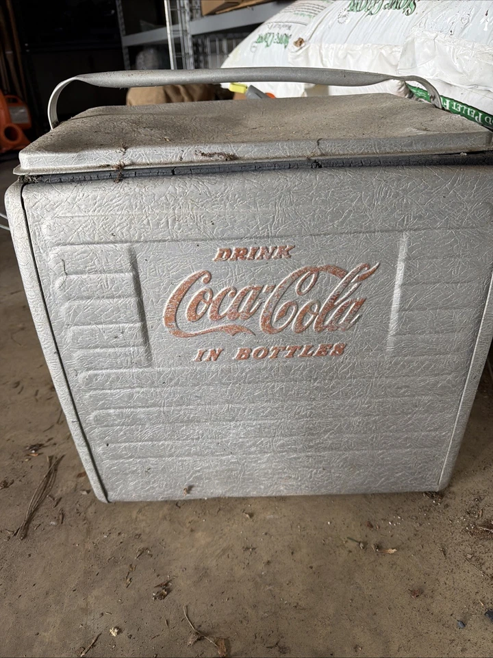 Coca-Cola Vintage Aluminum Ice Chest Cooler 1950s-1960s Retro - Image 4 of 4