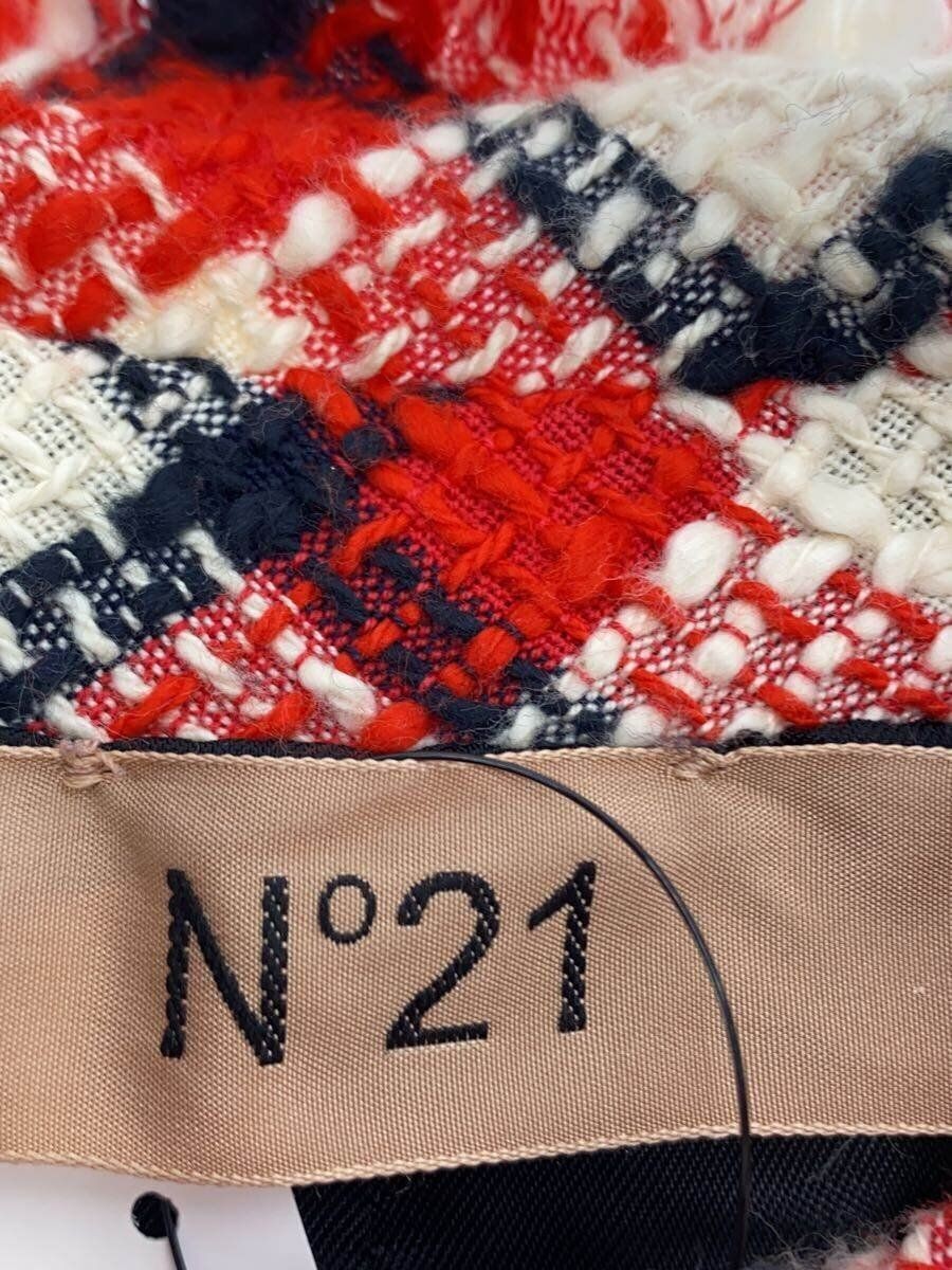 ALTRA N21 (numero Ventuno) altro tweed giacca 36 cotone WHT check 21s l021 1000