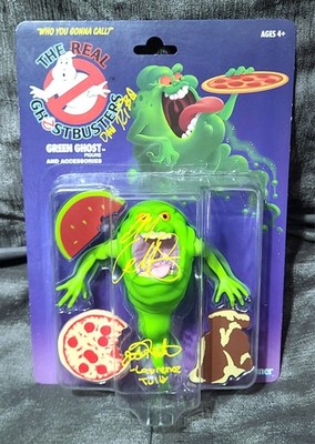 Josh Keaton +2 Signed Kenner The Real Ghostbusters 7'' SLIMER Action Figure