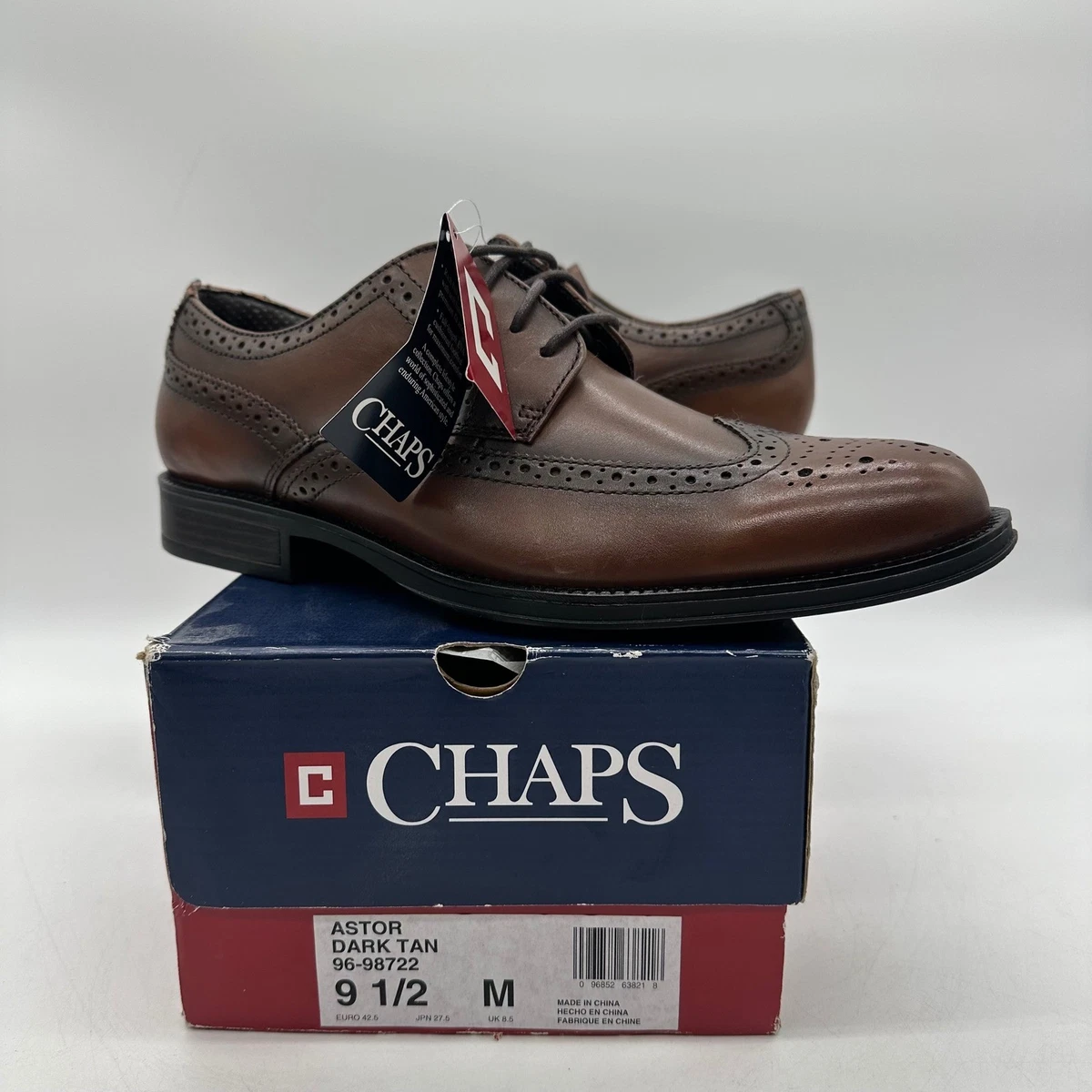 Chaps Brown Leather Wing Tip Shoes Chaps Wingtip Shoes for Men | Mercari main image 4