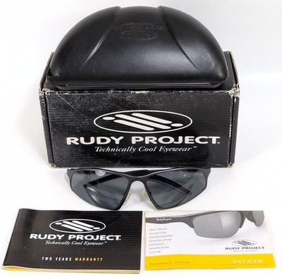 Rudy Project Sunglasses SKYΜΑΝ Black Gloss Frame Smoke Lens With Case Italy