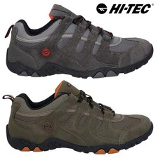 Mens Hi-Tec Walking Shoes Quadra Suede Lightweight Lace Up Hiking Trainers 8-12