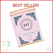 Harney & Sons Caffeinated Blossom Green Tea Tin Sachets Pink 31629, Cherry, 20 C