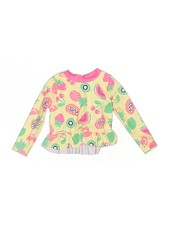 Betsey Johnson Girls Pink Rash Guard 24 Months