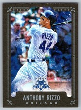 2017 Panini Diamond Kings GREY FRAMED Pinstriped #56 Anthony Rizzo Chicago Cubs